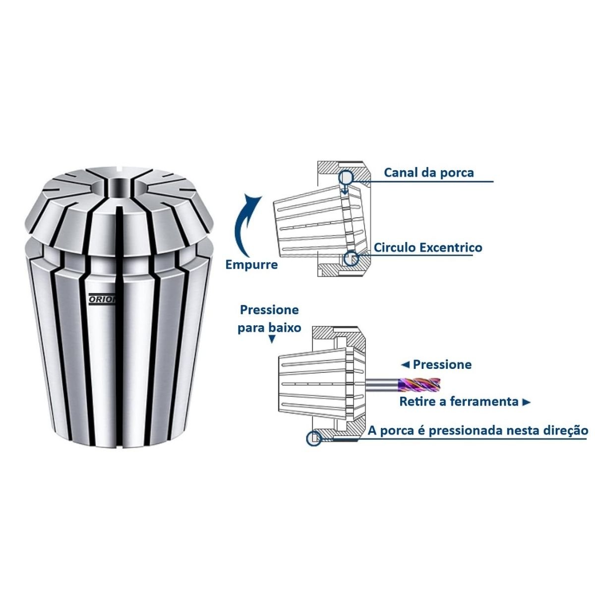 pinça er20 02 mm - Imagem 4