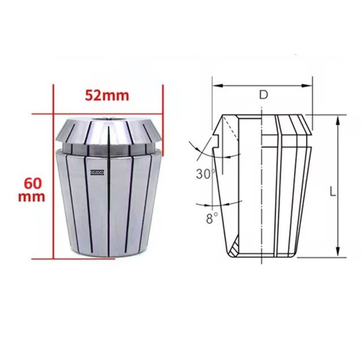 pinça er50 08mm - Imagem 3