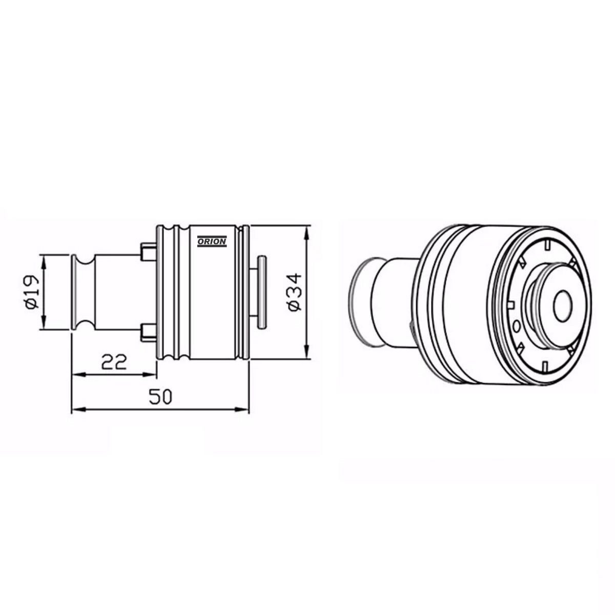 pinça porta macho T1 04,0x03,0 com controle de torque - Imagem 3