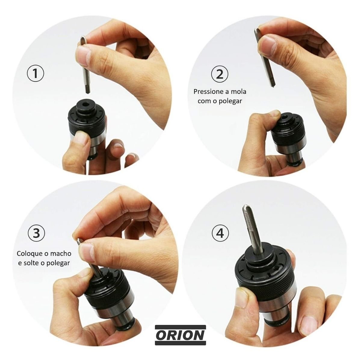 pinça porta macho T1 04,0x03,0 com controle de torque - Imagem 4