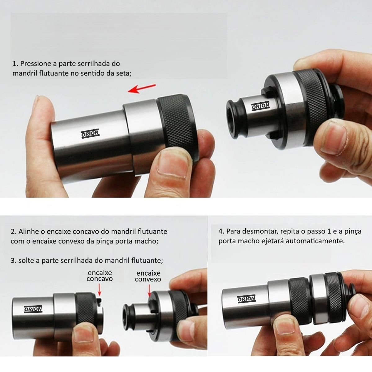 pinça porta macho T1 04,0x03,0 com controle de torque - Imagem 5