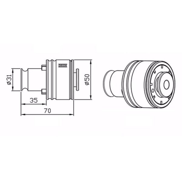 pinça porta macho T2 10x08 com controle de torque - Imagem 3