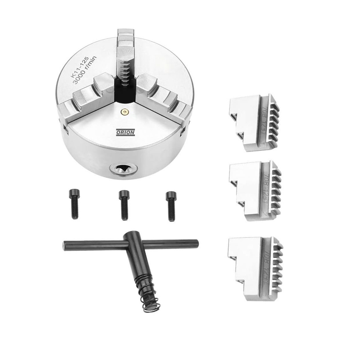 placa de torno universal 3 castanhas 125mm - Imagem 4