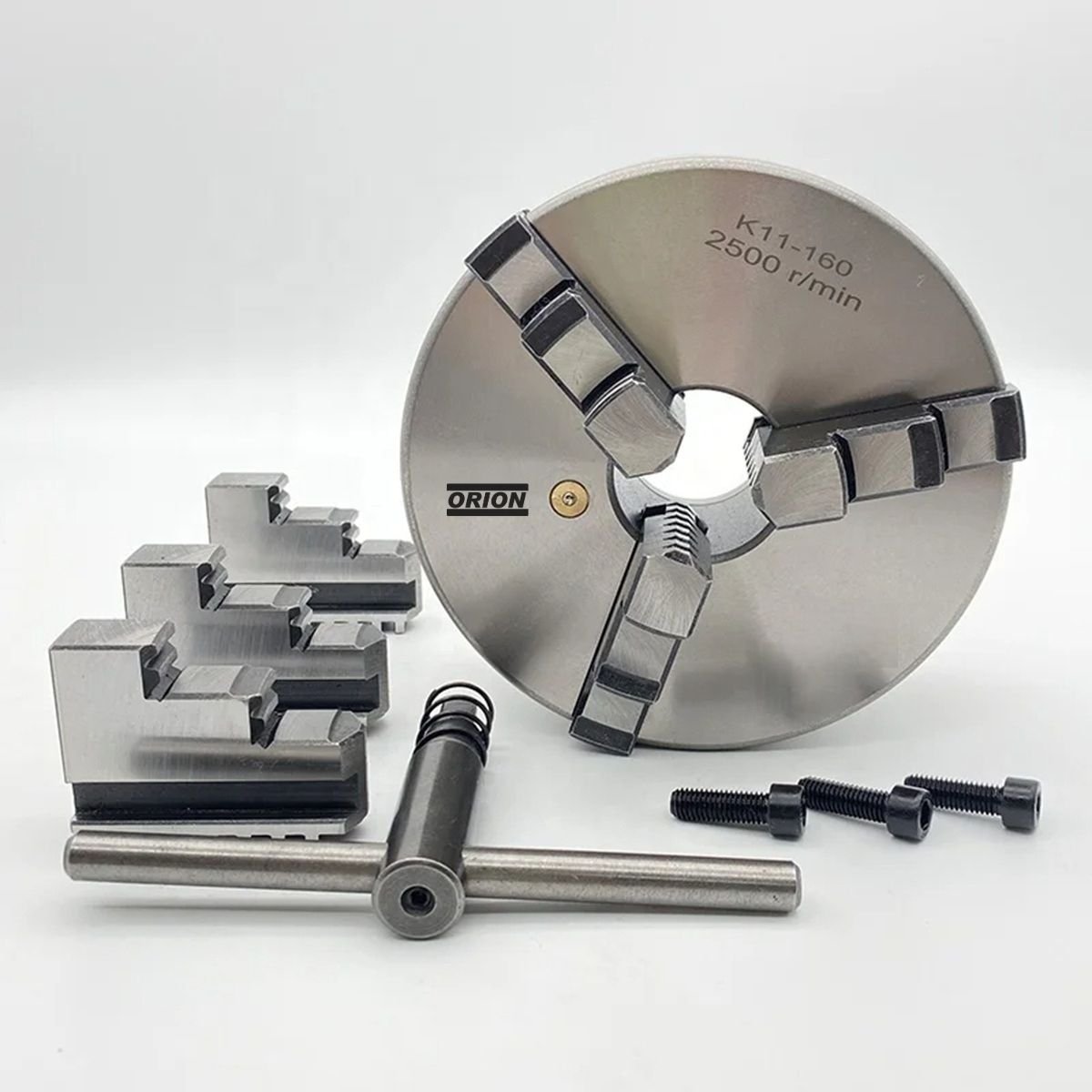 placa de torno universal 3 castanhas 160mm - Imagem 4