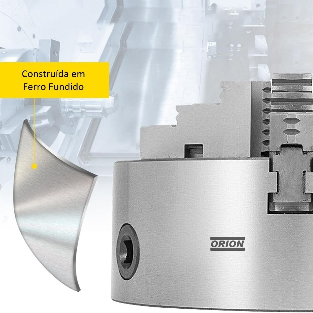 placa de torno reversivel 3 castanhas 200mm - Imagem 9