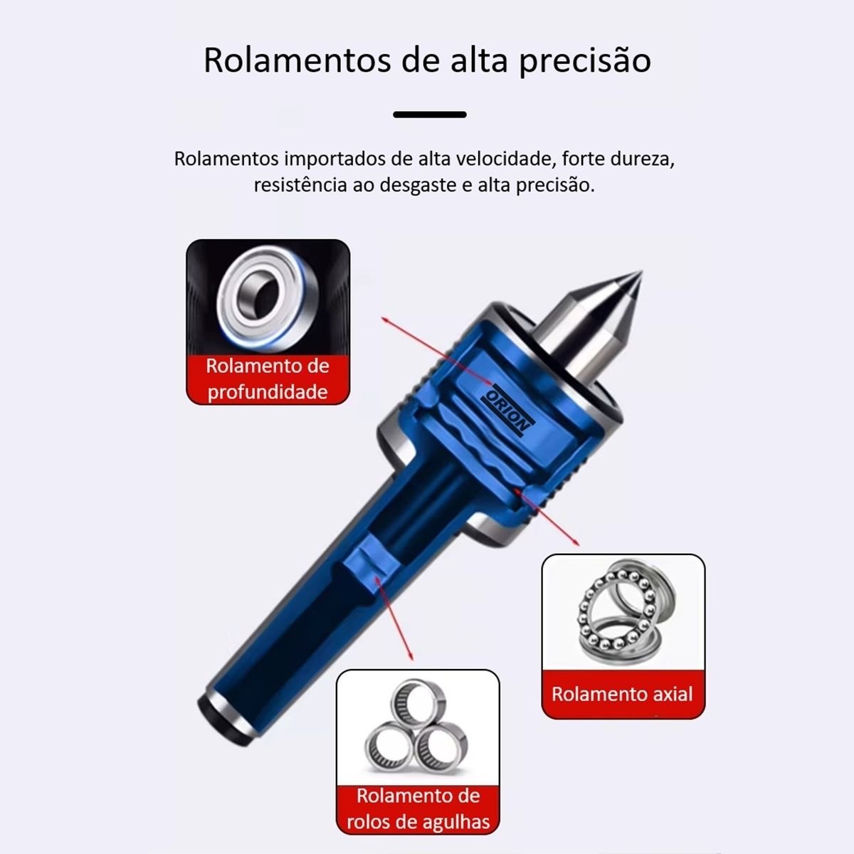 ponta rotativa cone morse 4 H001 com metal duro - Imagem 8