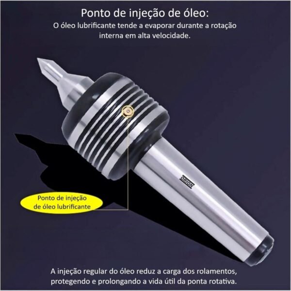 ponta rotativa cone morse 4 H003 ponta dupla - Imagem 5