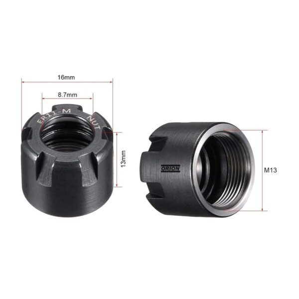 porca er11M tipo castelo m13x0,75 - Imagem 3