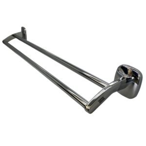 porta toalha duplo 60 cm slim cromado 92202