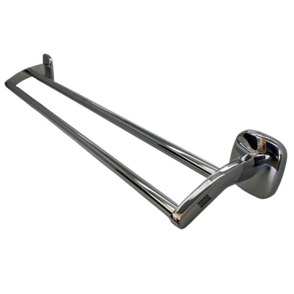 porta toalha duplo 60 cm slim cromado 92202