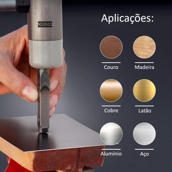 punçao marcador alfabeto 10 mm 27 peças - Imagem 6