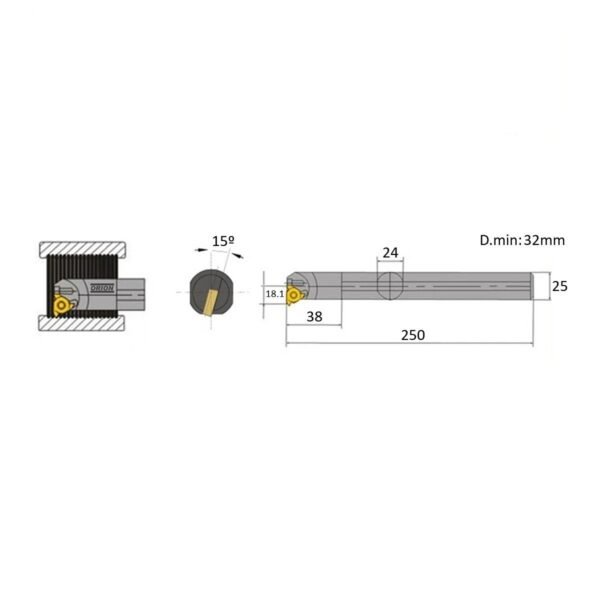 suporte snR 0025 s22 - Imagem 3