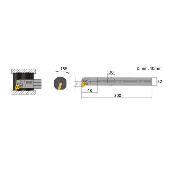 suporte snR 0032 t22 - Imagem 3