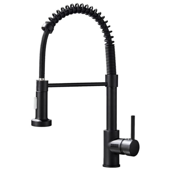 torneira cozinha gourmet monocomando flexivel preto 92112
